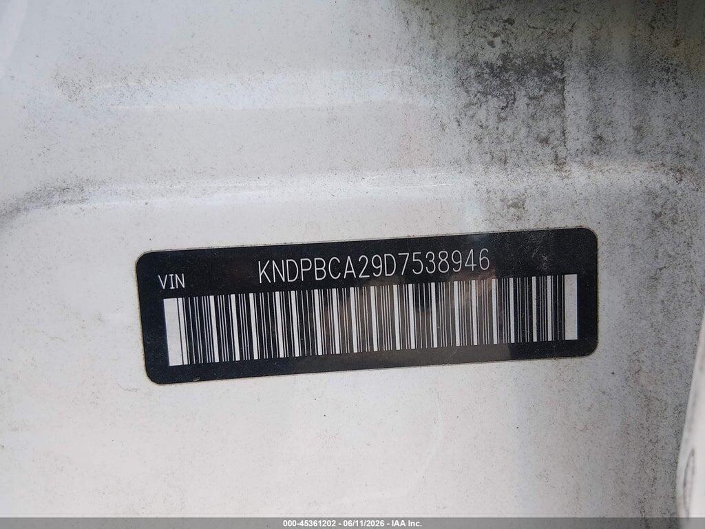 KNDPBCA29D7538946 2013 KIA SPORTAGE photo no. 9