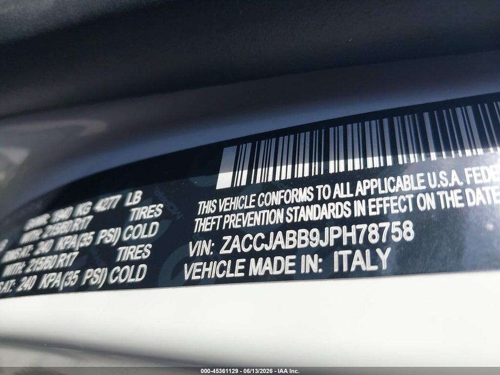 ZACCJABB9JPH78758 2018 JEEP RENEGADE photo no. 9