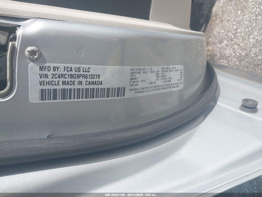 2C4RC1BG9PR613278 2023 CHRYSLER PACIFICA photo no. 9