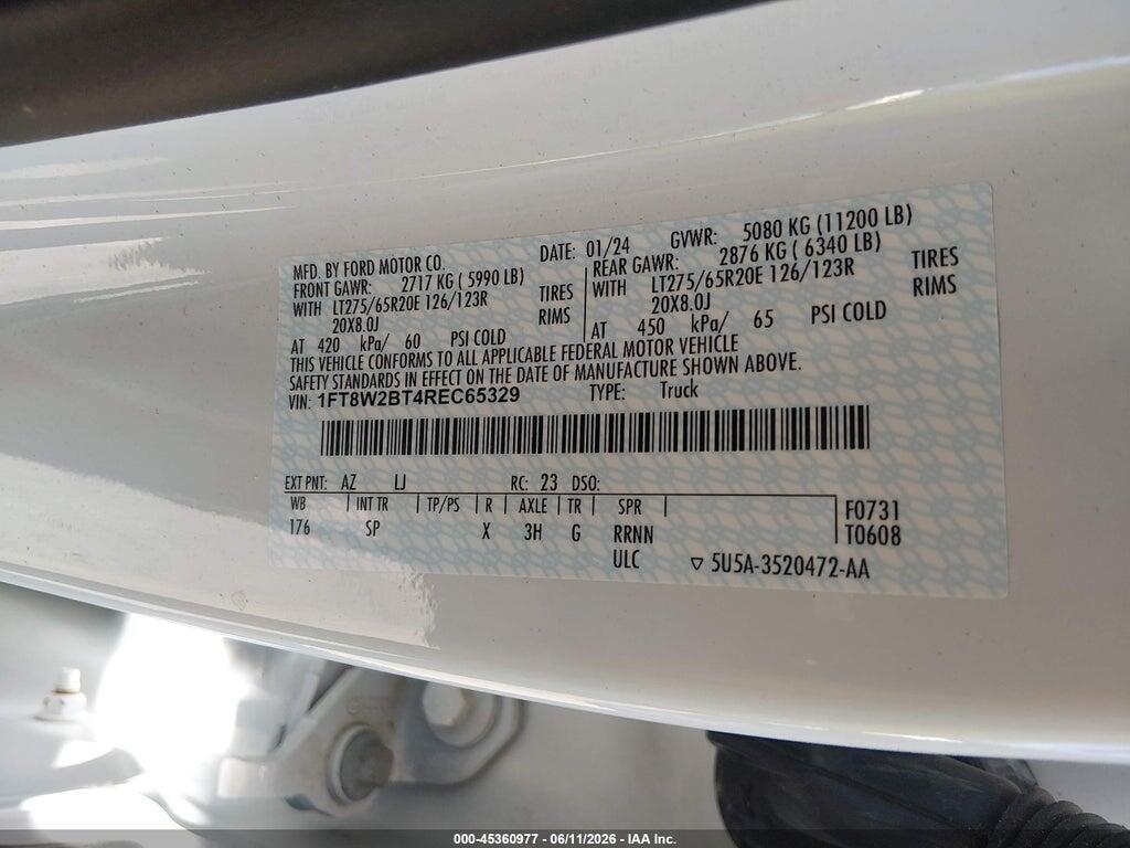 1FT8W2BT4REC65329 2024 FORD F-250 photo no. 9