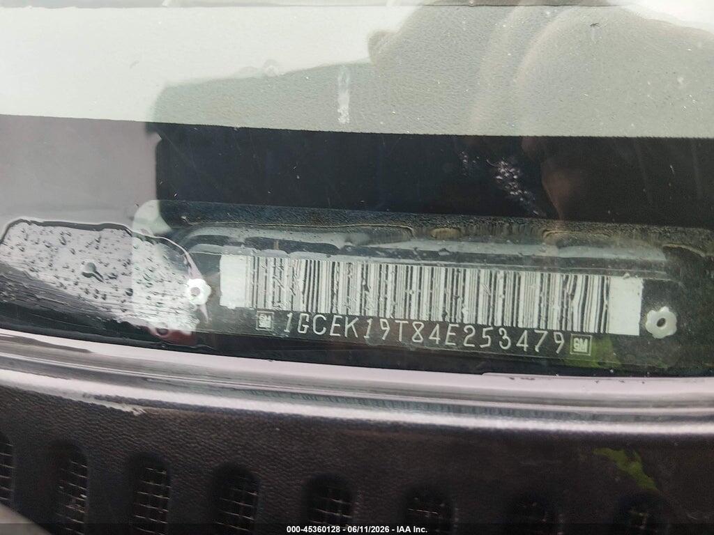 1GCEK19T84E253479 2004 CHEVROLET SILVERADO 1500 photo no. 9