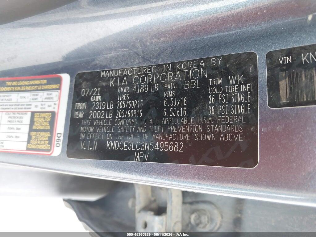 KNDCE3LC3N5495682 2022 KIA NIRO photo no. 9