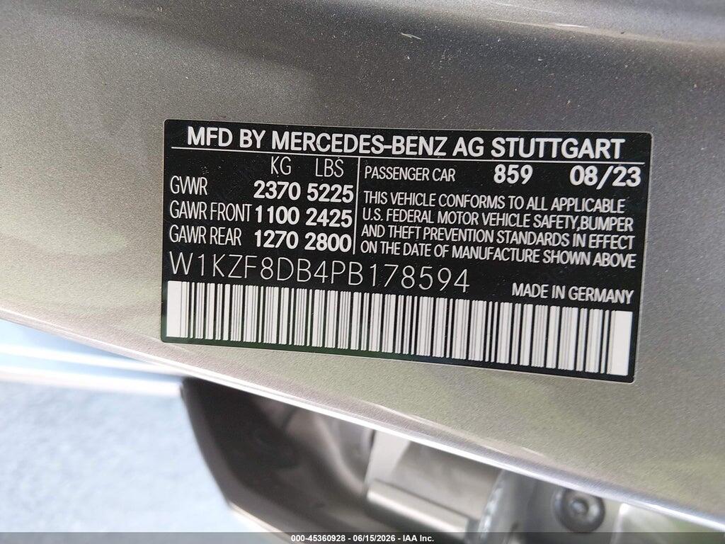W1KZF8DB4PB178594 2023 MERCEDES-BENZ E 350 photo no. 9