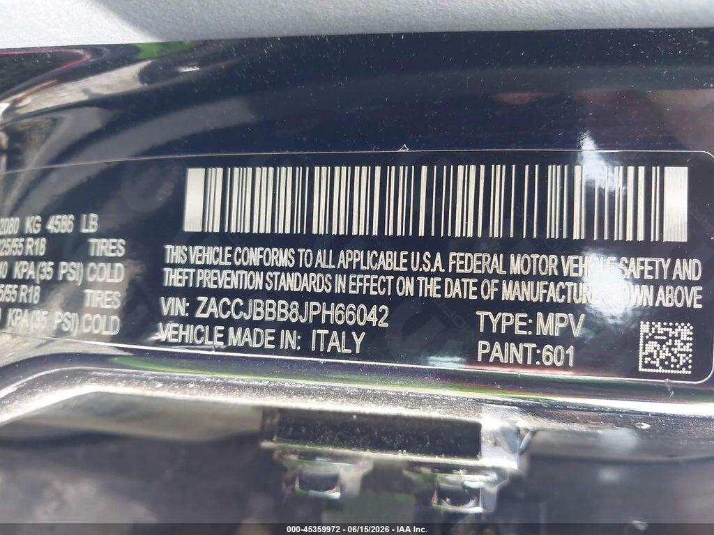 ZACCJBBB8JPH66042 2018 JEEP RENEGADE photo no. 9