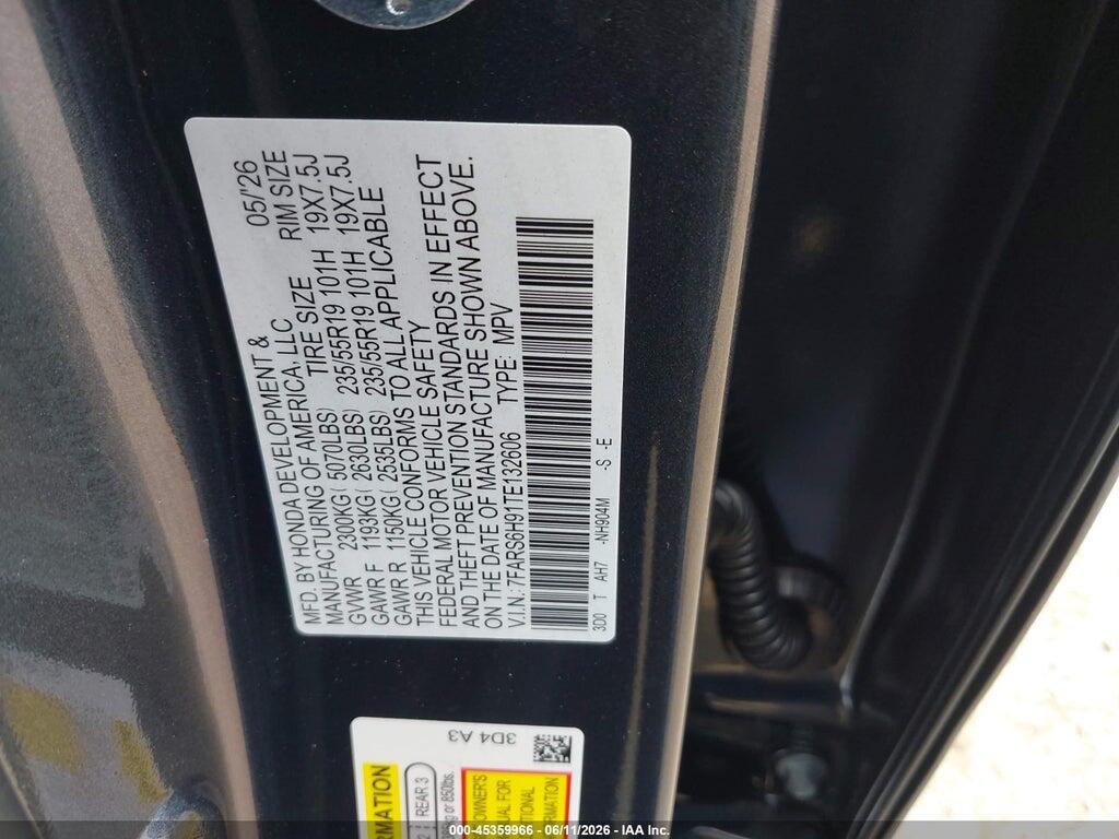 7FARS6H91TE132606 2026 HONDA CR-V HYBRID photo no. 9