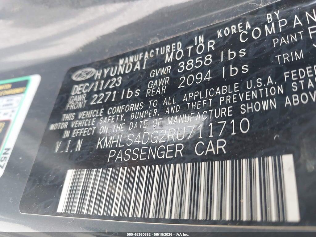 KMHLS4DG2RU711710 2024 HYUNDAI ELANTRA photo no. 9