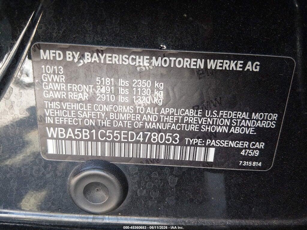WBA5B1C55ED478053 2014 BMW 535I photo no. 9
