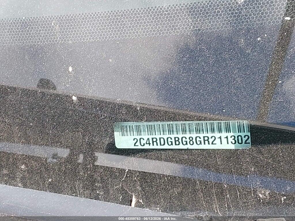 2C4RDGBG8GR211302 2016 DODGE GRAND CARAVAN photo no. 9