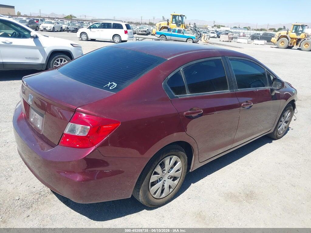 19XFB2F55CE355695 2012 HONDA CIVIC photo no. 4