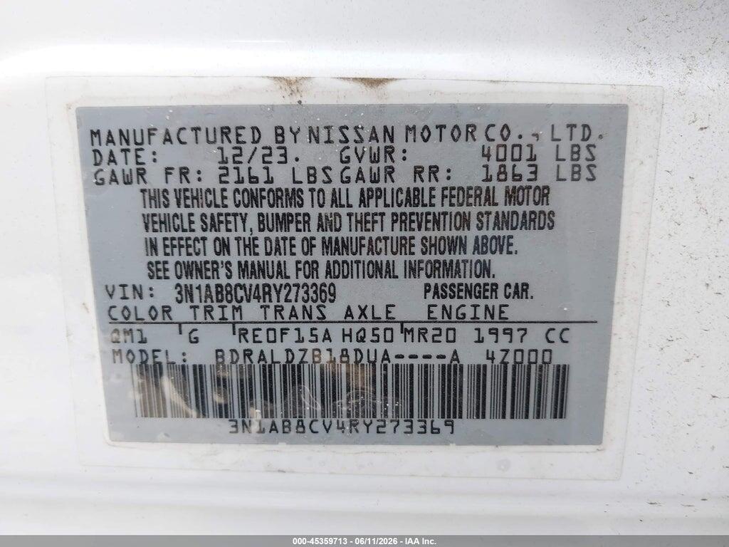3N1AB8CV4RY273369 2024 NISSAN SENTRA photo no. 9