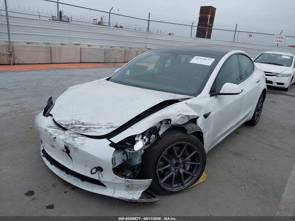 5YJ3E1EA8MF074960 2021 TESLA MODEL 3 photo no. 2