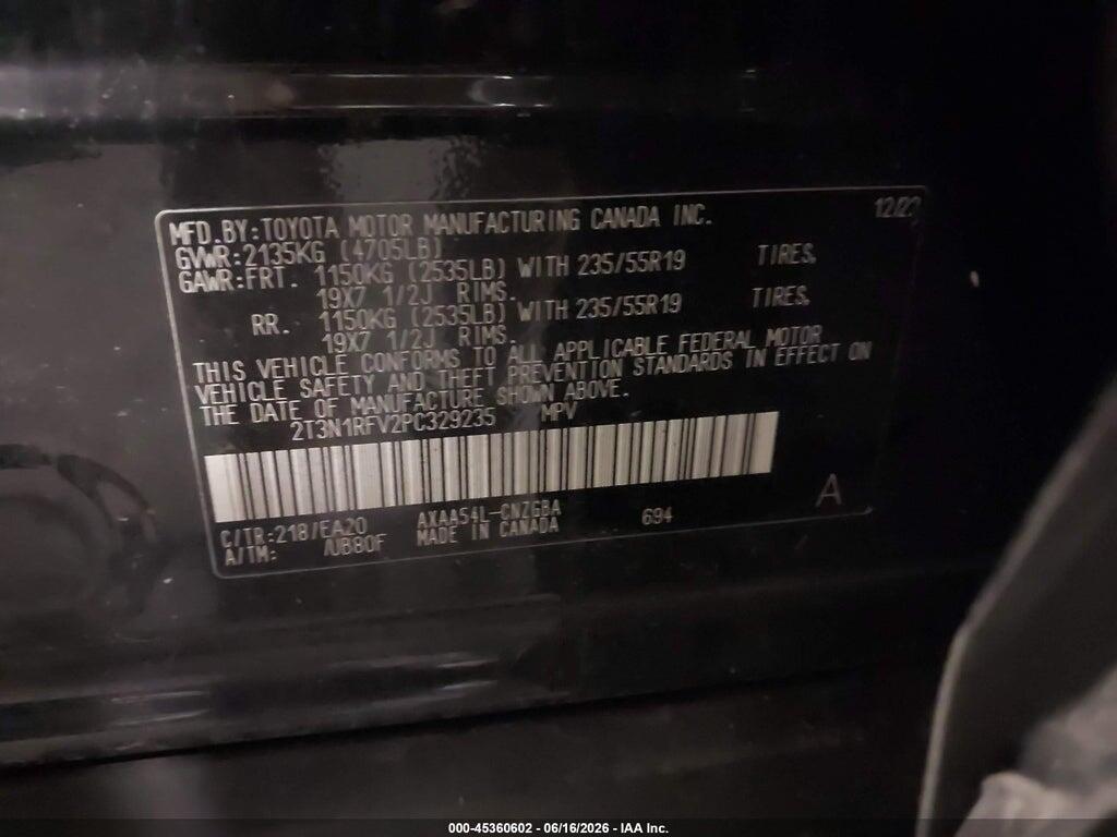 2T3N1RFV2PC329235 2023 TOYOTA RAV4 photo no. 9