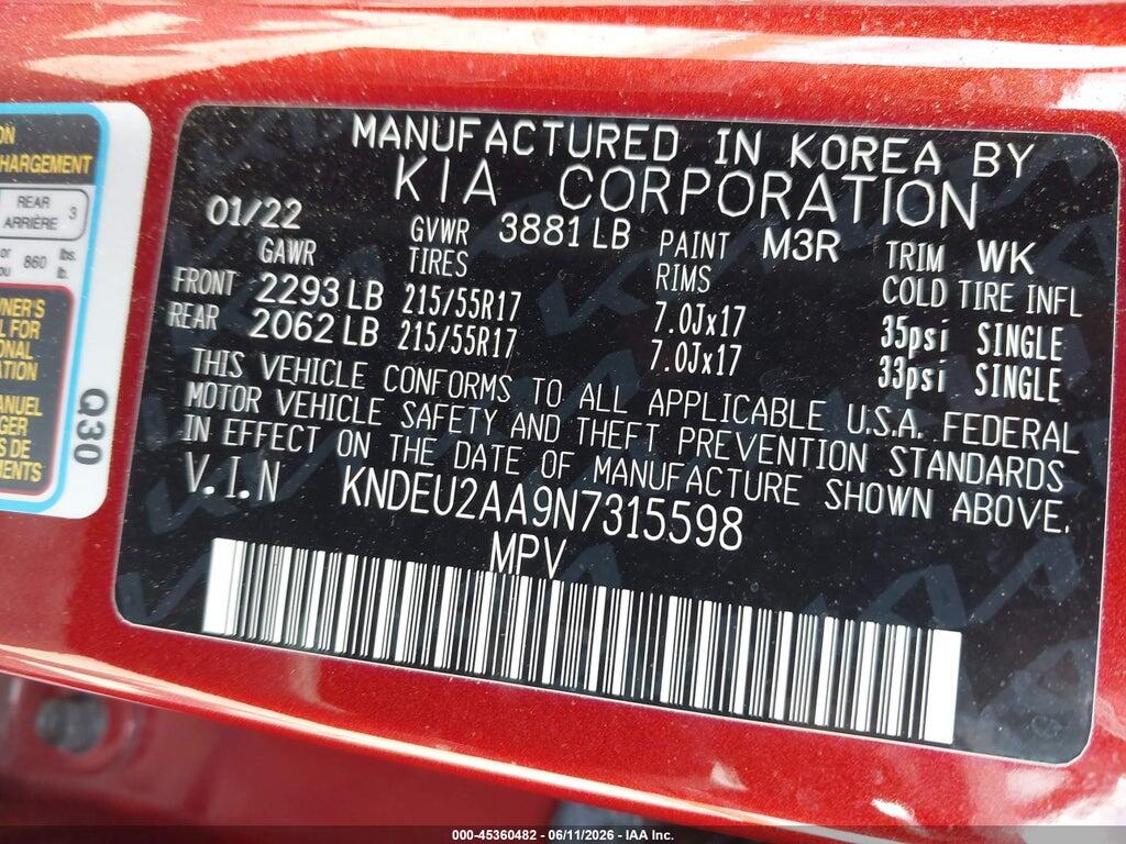 KNDEU2AA9N7315598 2022 KIA SELTOS photo no. 9