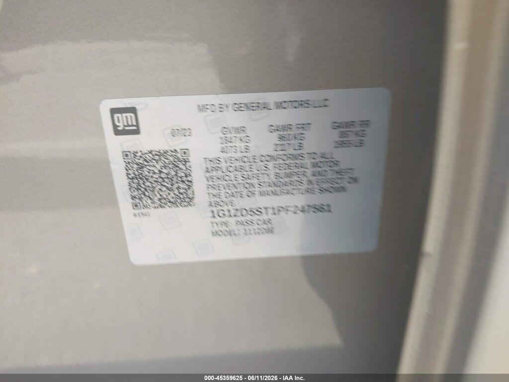 1G1ZD5ST1PF247561 2023 CHEVROLET MALIBU photo no. 9