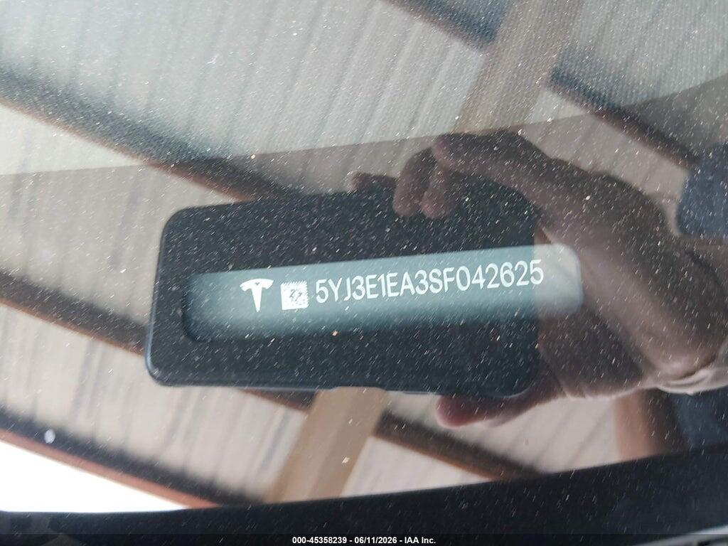 5YJ3E1EA3SF042625 2025 TESLA MODEL 3 photo no. 9