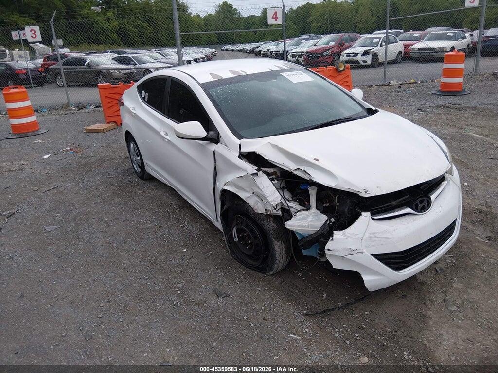 5NPDH4AE4GH690439 2016 HYUNDAI ELANTRA photo no. 1
