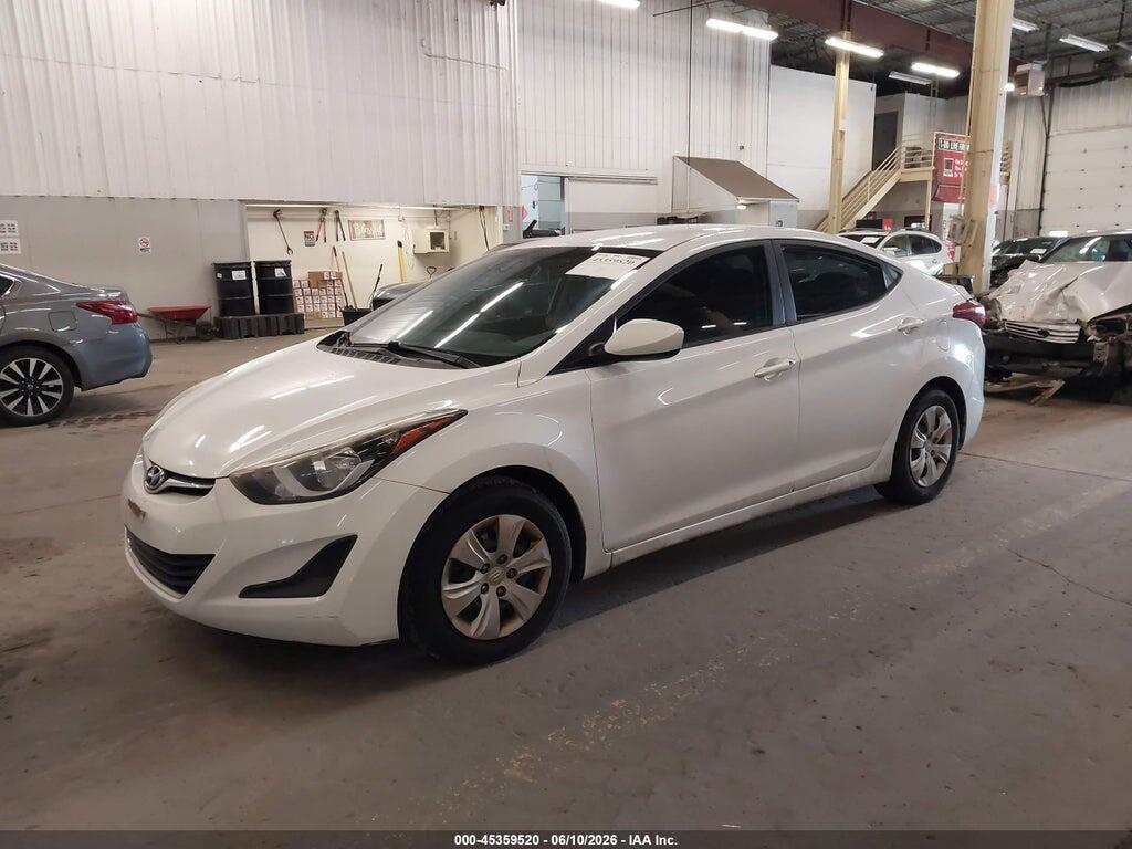 5NPDH4AE4GH695589 2016 HYUNDAI ELANTRA photo no. 2