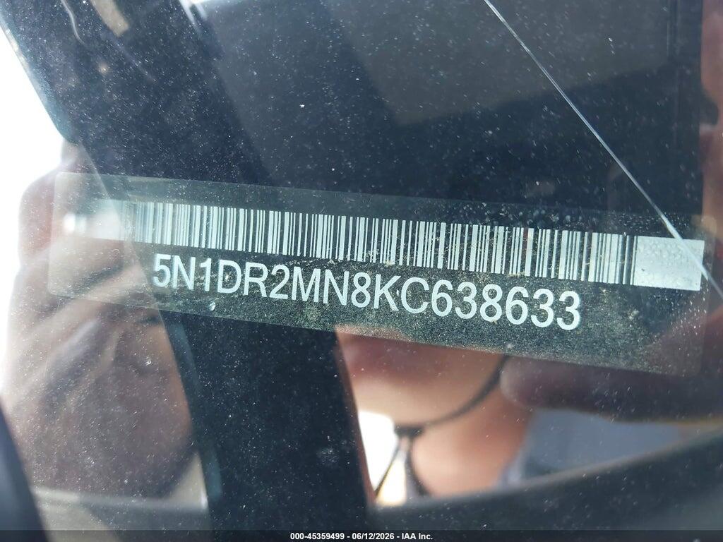 5N1DR2MN8KC638633 2019 NISSAN PATHFINDER photo no. 9