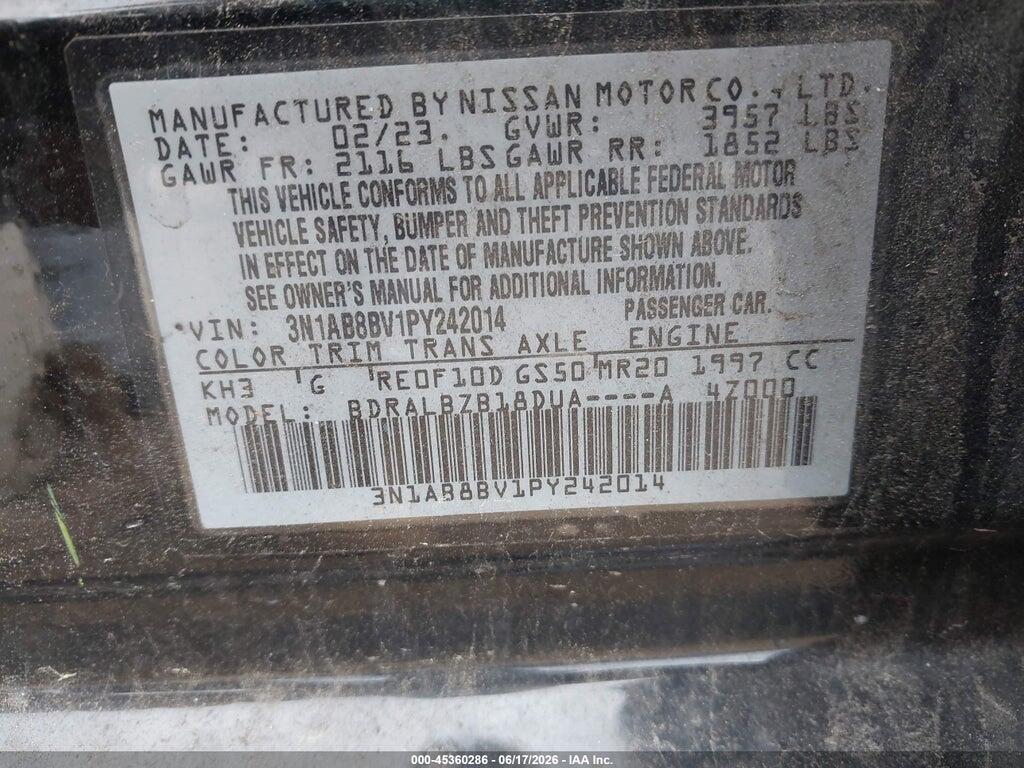 3N1AB8BV1PY242014 2023 NISSAN SENTRA photo no. 9
