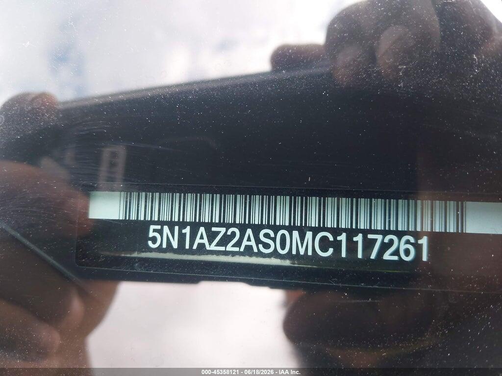 5N1AZ2AS0MC117261 2021 NISSAN MURANO photo no. 9