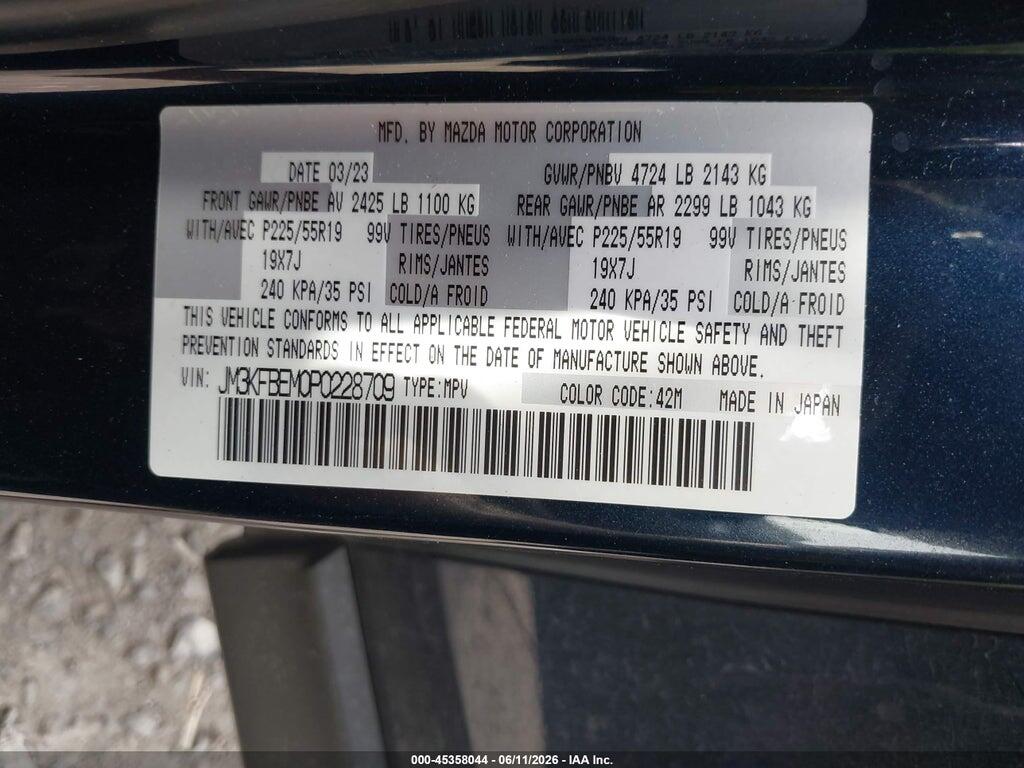 JM3KFBEM0P0228709 2023 MAZDA CX-5 photo no. 9