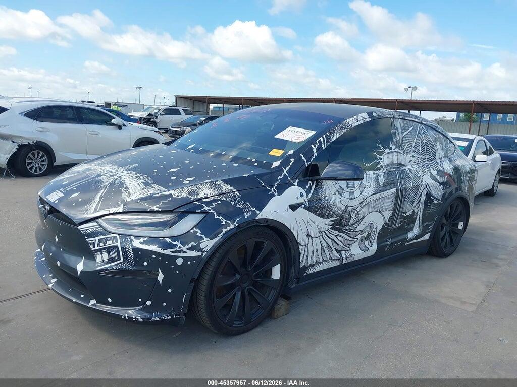 7SAXCAE50NF357366 2022 TESLA MODEL X photo no. 2