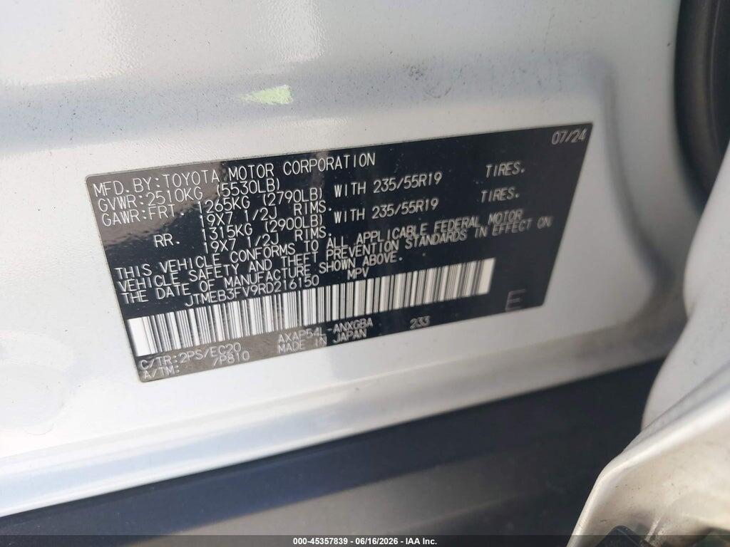 JTMEB3FV9RD216150 2024 TOYOTA RAV4 PRIME photo no. 9