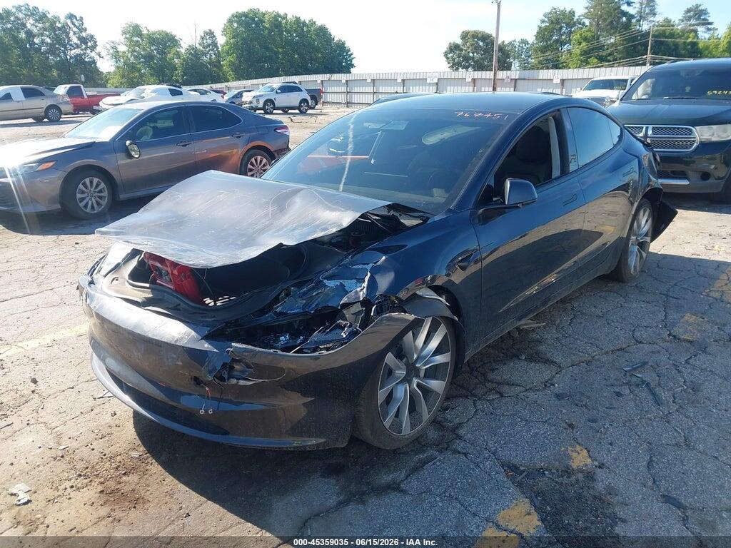 5YJ3E1EA2RF767451 2024 TESLA MODEL 3 photo no. 2