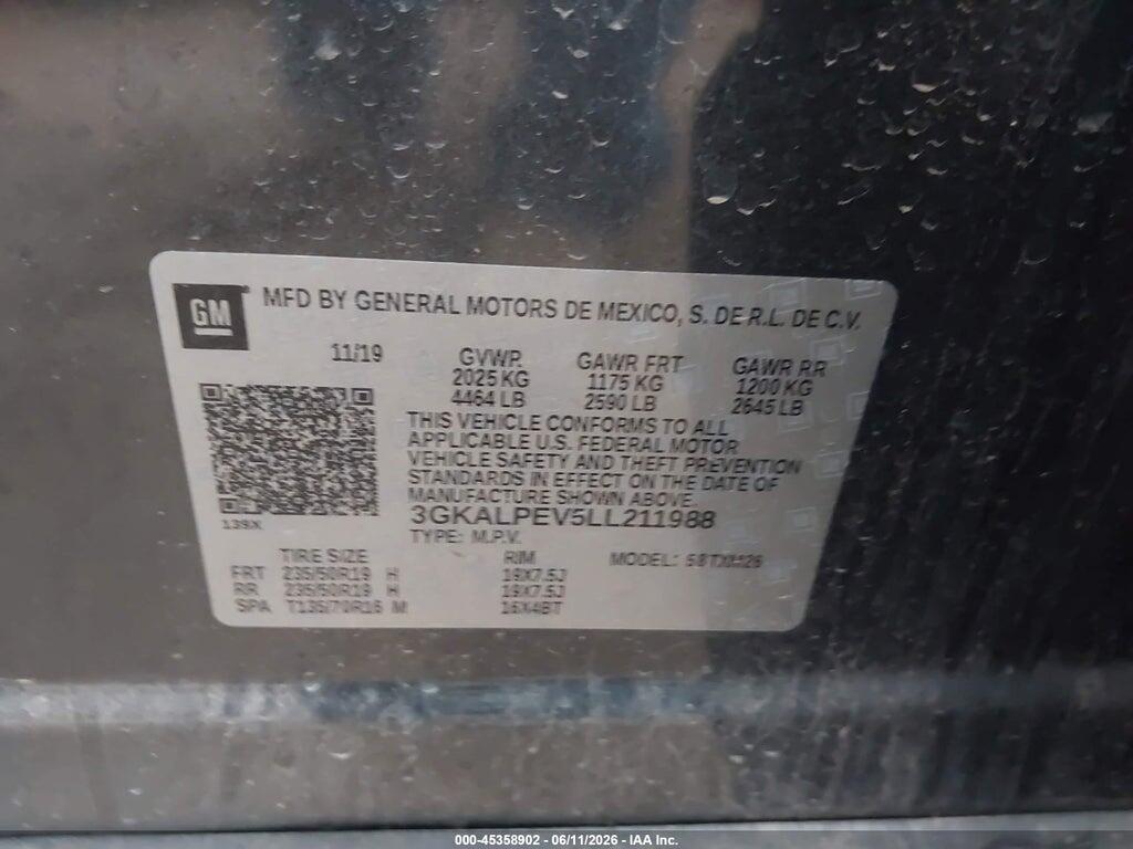 3GKALPEV5LL211988 2020 GMC TERRAIN photo no. 9
