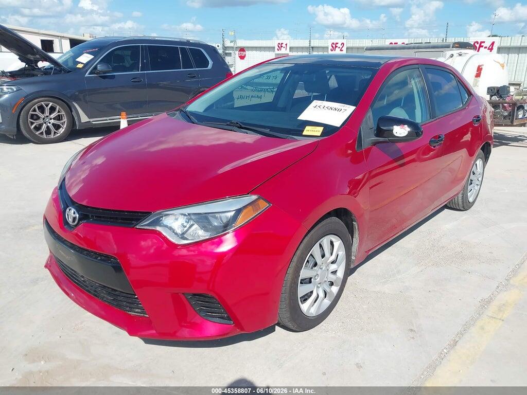 5YFBURHE4FP295619 2015 TOYOTA COROLLA photo no. 2