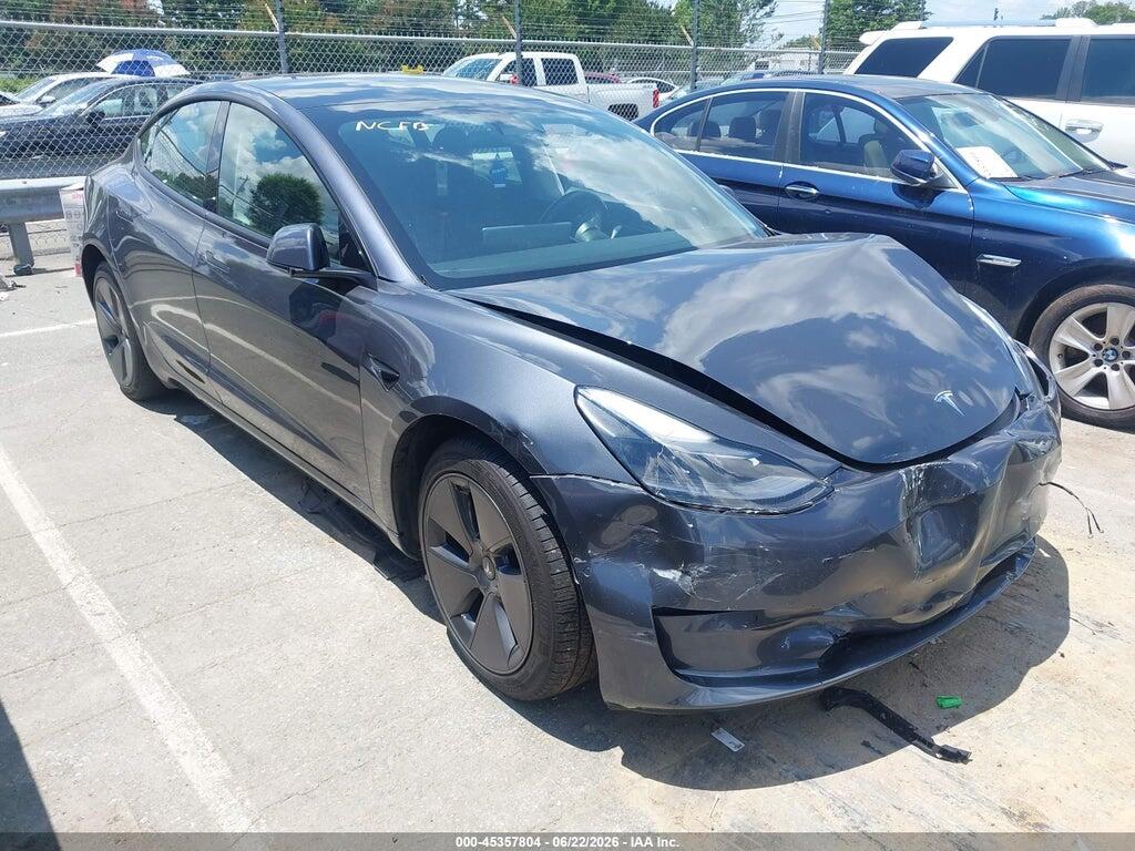 5YJ3E1EA3NF343965 2022 TESLA MODEL 3 photo no. 1