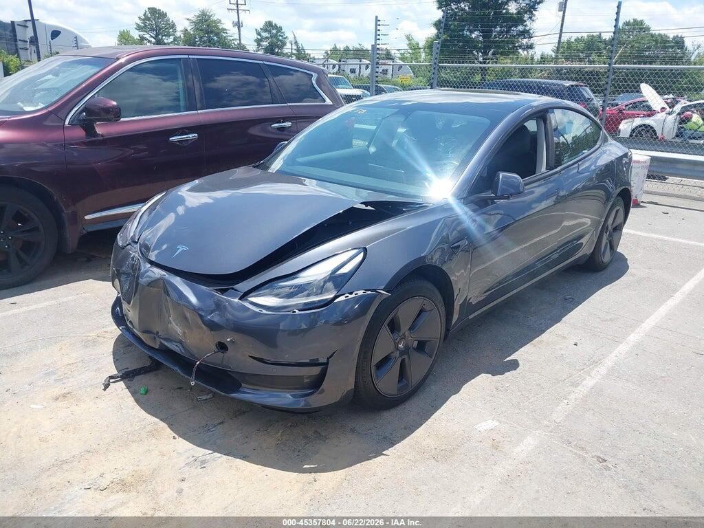 5YJ3E1EA3NF343965 2022 TESLA MODEL 3 photo no. 2