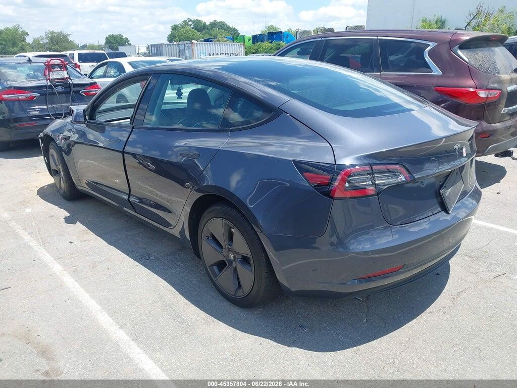 5YJ3E1EA3NF343965 2022 TESLA MODEL 3 photo no. 3