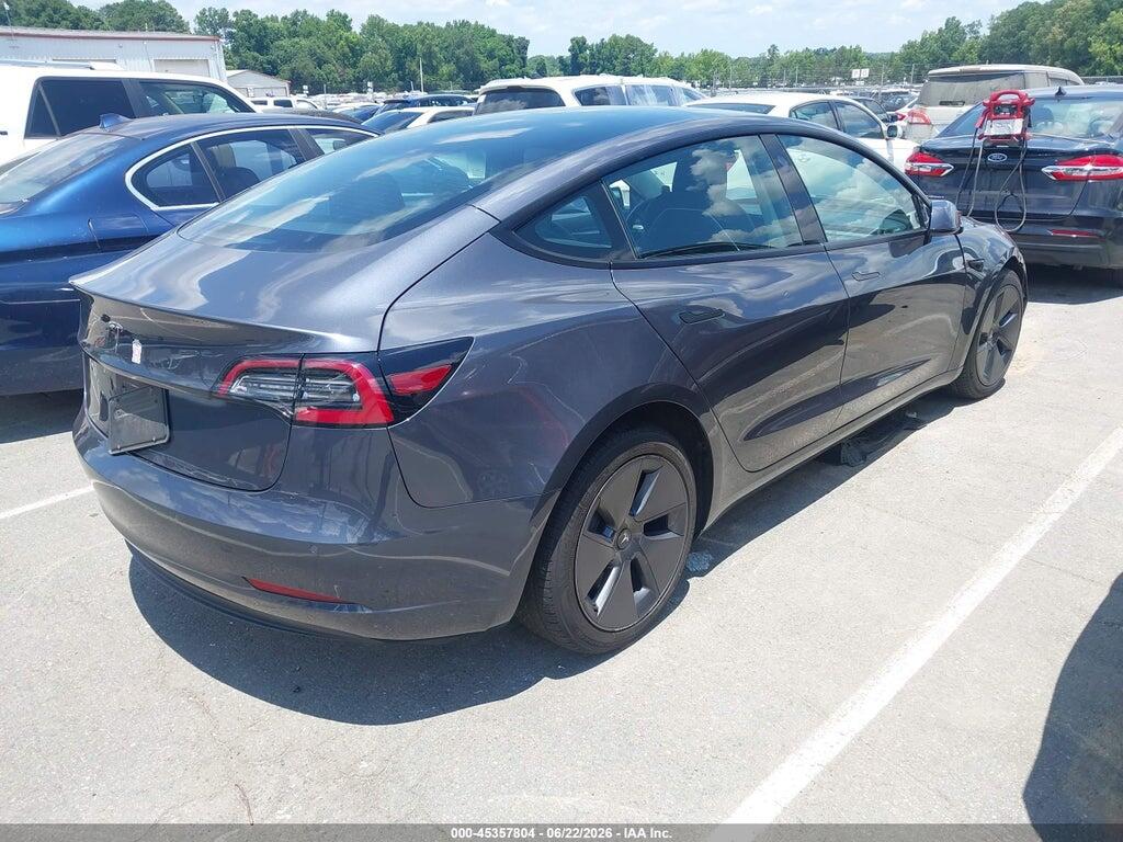5YJ3E1EA3NF343965 2022 TESLA MODEL 3 photo no. 4