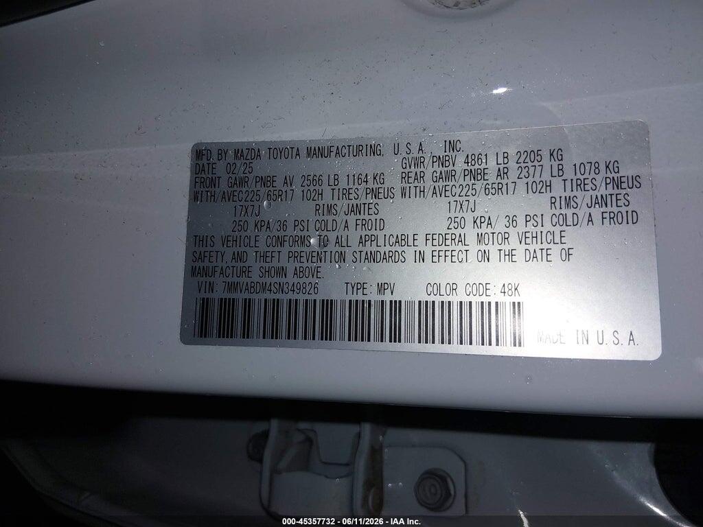 7MMVABDM4SN349826 2025 MAZDA CX-50 photo no. 9