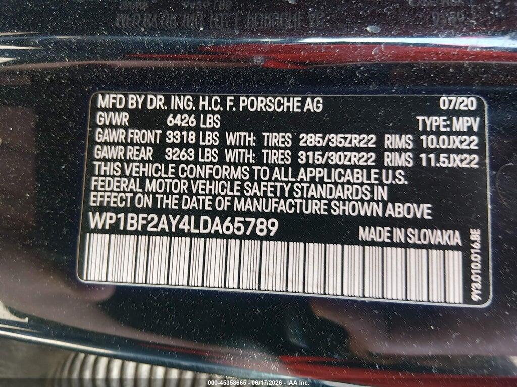 WP1BF2AY4LDA65789 2020 PORSCHE CAYENNE photo no. 9