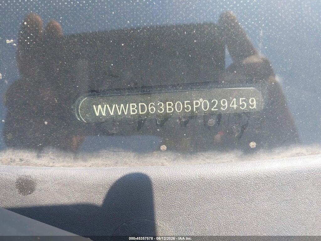 WVWBD63B05P029459 2005 VOLKSWAGEN PASSAT photo no. 9