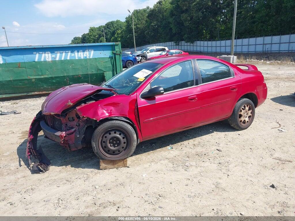 1B3ES56C85D284994 2005 DODGE NEON photo no. 2