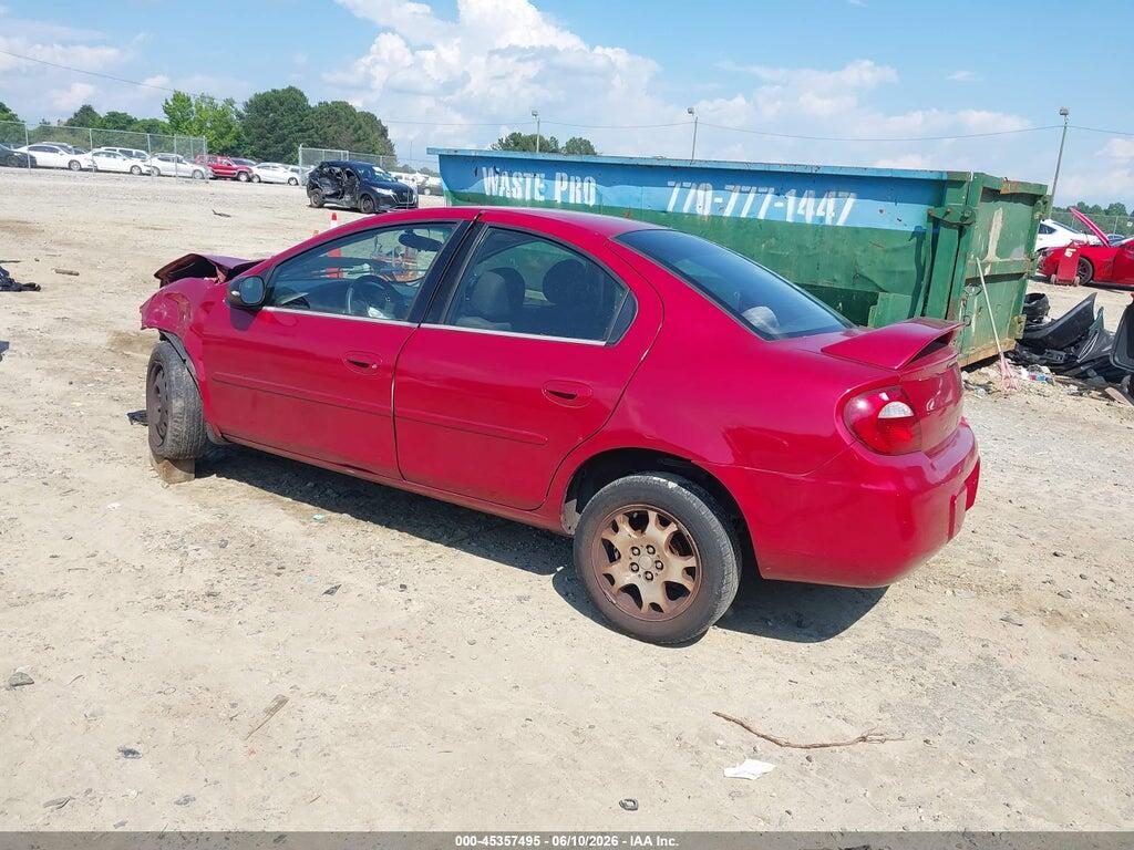 1B3ES56C85D284994 2005 DODGE NEON photo no. 3
