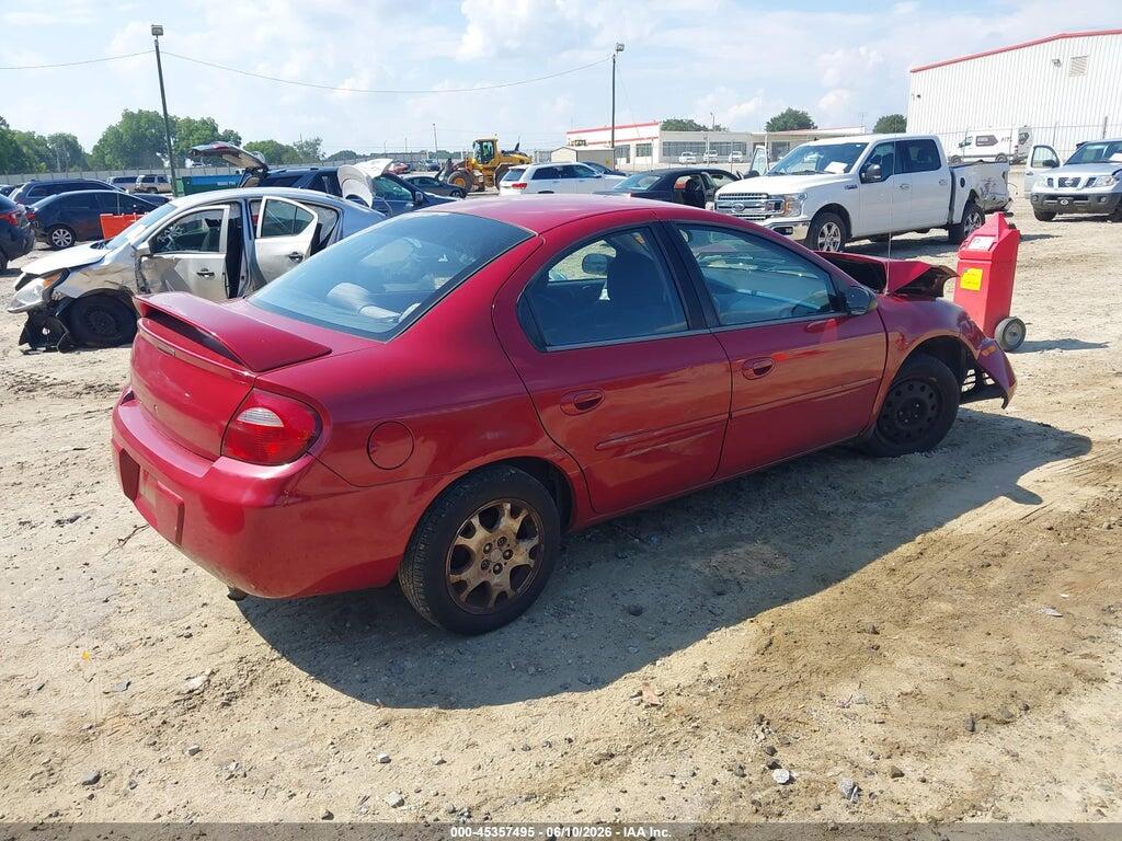 1B3ES56C85D284994 2005 DODGE NEON photo no. 4
