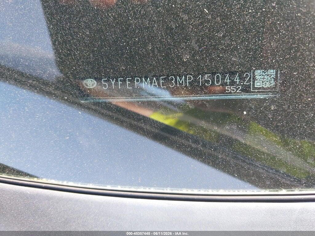 5YFEPMAE3MP150442 2021 TOYOTA COROLLA photo no. 9