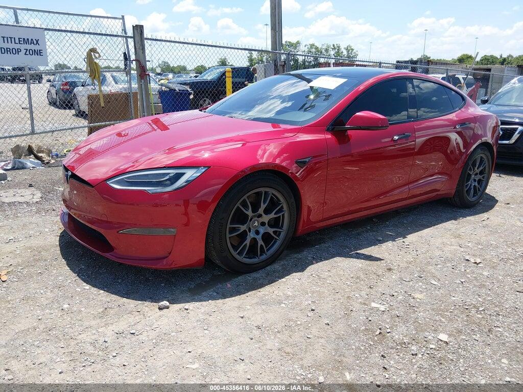 5YJSA1E61MF435836 2021 TESLA MODEL S photo no. 2
