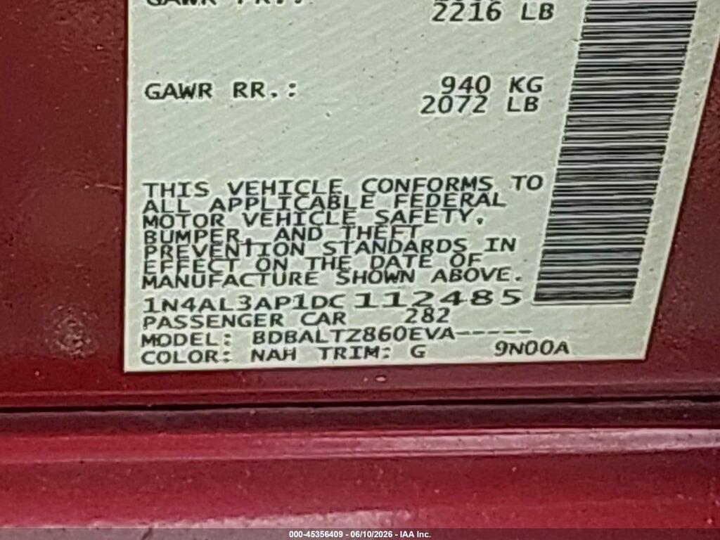 1N4AL3AP1DC112485 2013 NISSAN ALTIMA photo no. 9