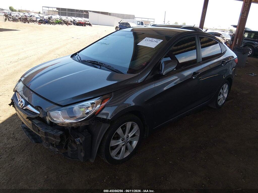 KMHCU4AE0DU314700 2013 HYUNDAI ACCENT photo no. 2