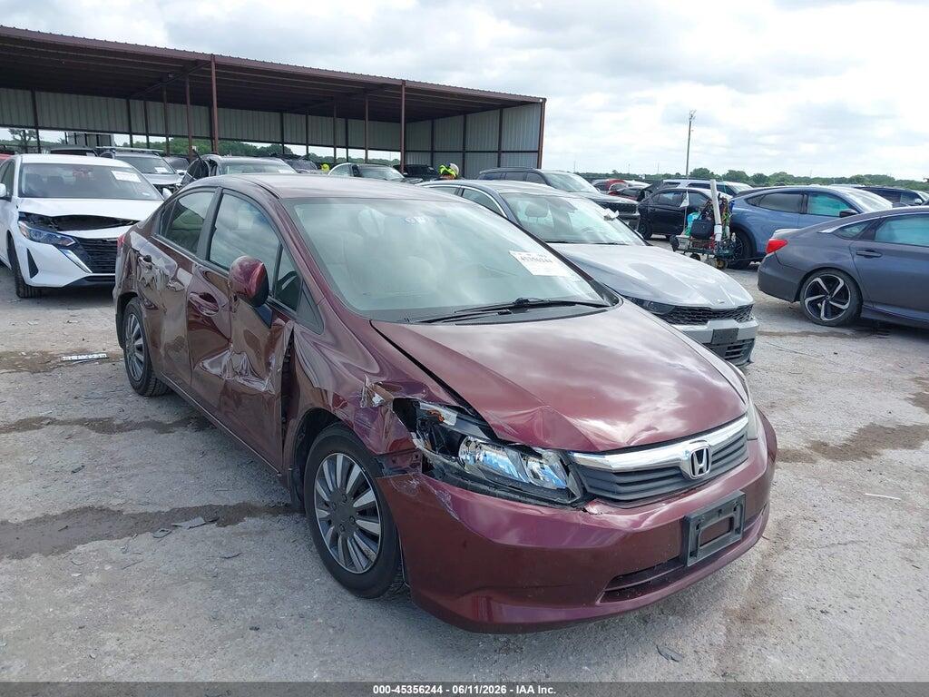 2HGFB2F54CH540861 2012 HONDA CIVIC photo no. 1