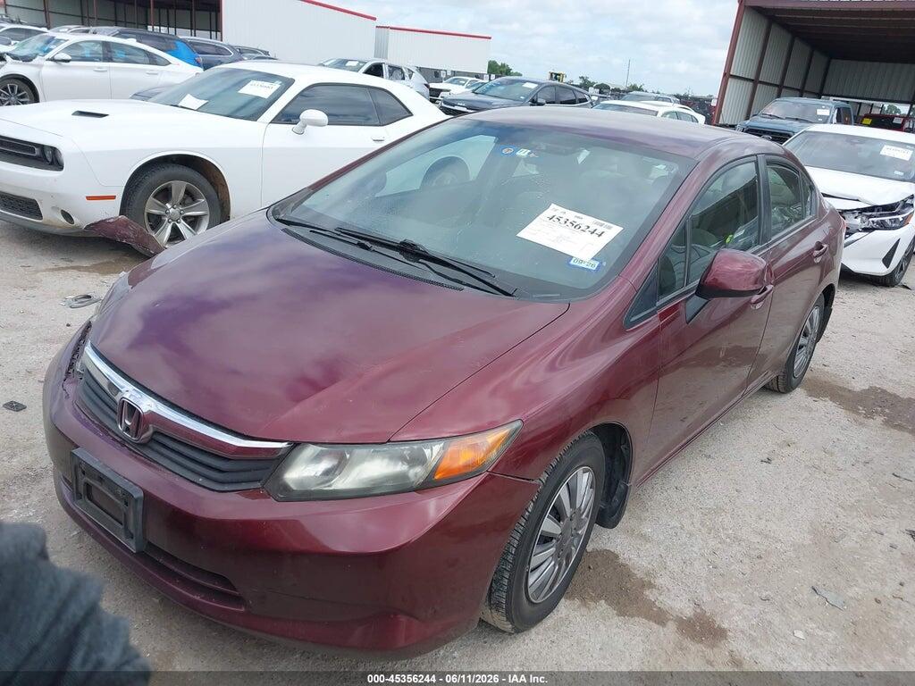2HGFB2F54CH540861 2012 HONDA CIVIC photo no. 2