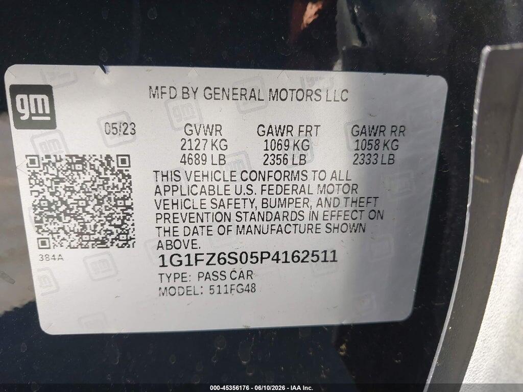 1G1FZ6S05P4162511 2023 CHEVROLET BOLT EUV photo no. 9