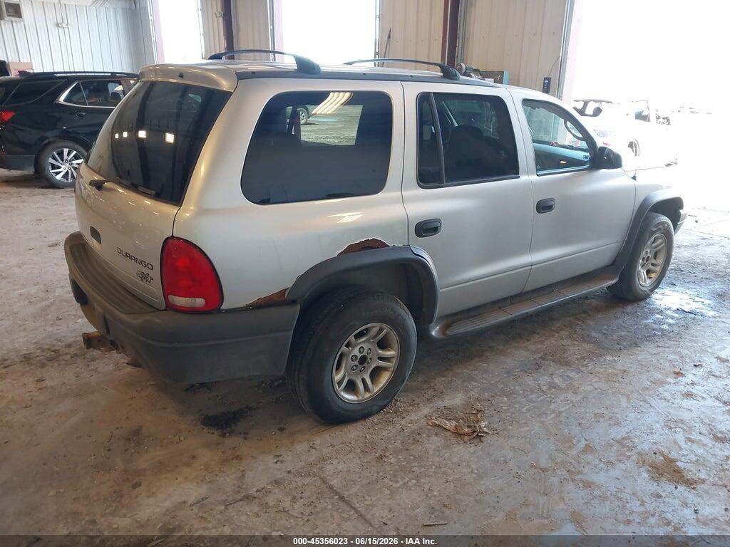 1D4HS38N33F622742 2003 DODGE DURANGO photo no. 4