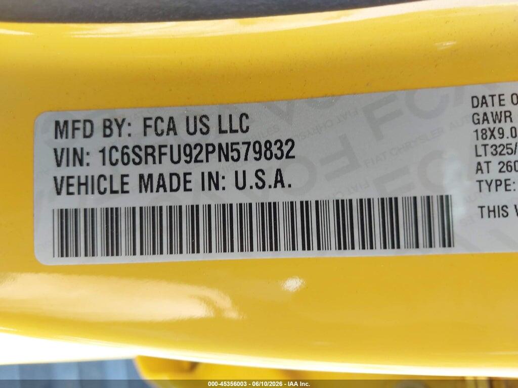 1C6SRFU92PN579832 2023 RAM 1500 photo no. 9