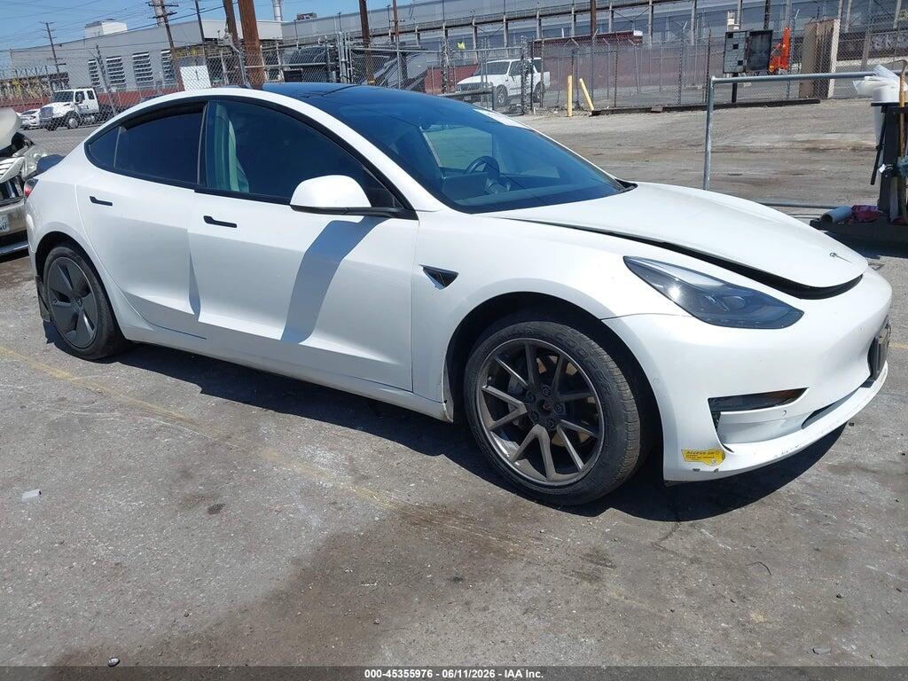 5YJ3E1EB5NF168420 2022 TESLA MODEL 3 photo no. 1